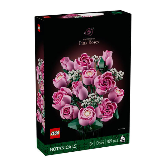 Đồ Chơi Lắp Ráp Bó Hoa Hồng Màu Hồng LEGO BOTANICALS 10374