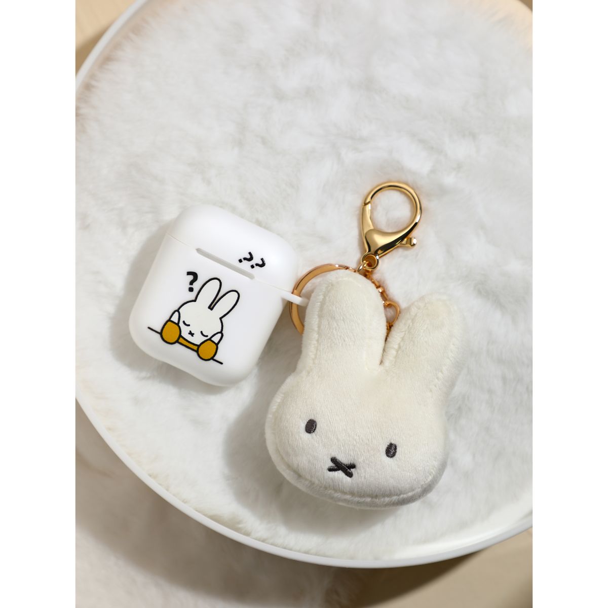 MIFFY White Rabbit Keychain Toy MIF37358 - Móc khóa thỏ trắng chính hãng - MIFFY
