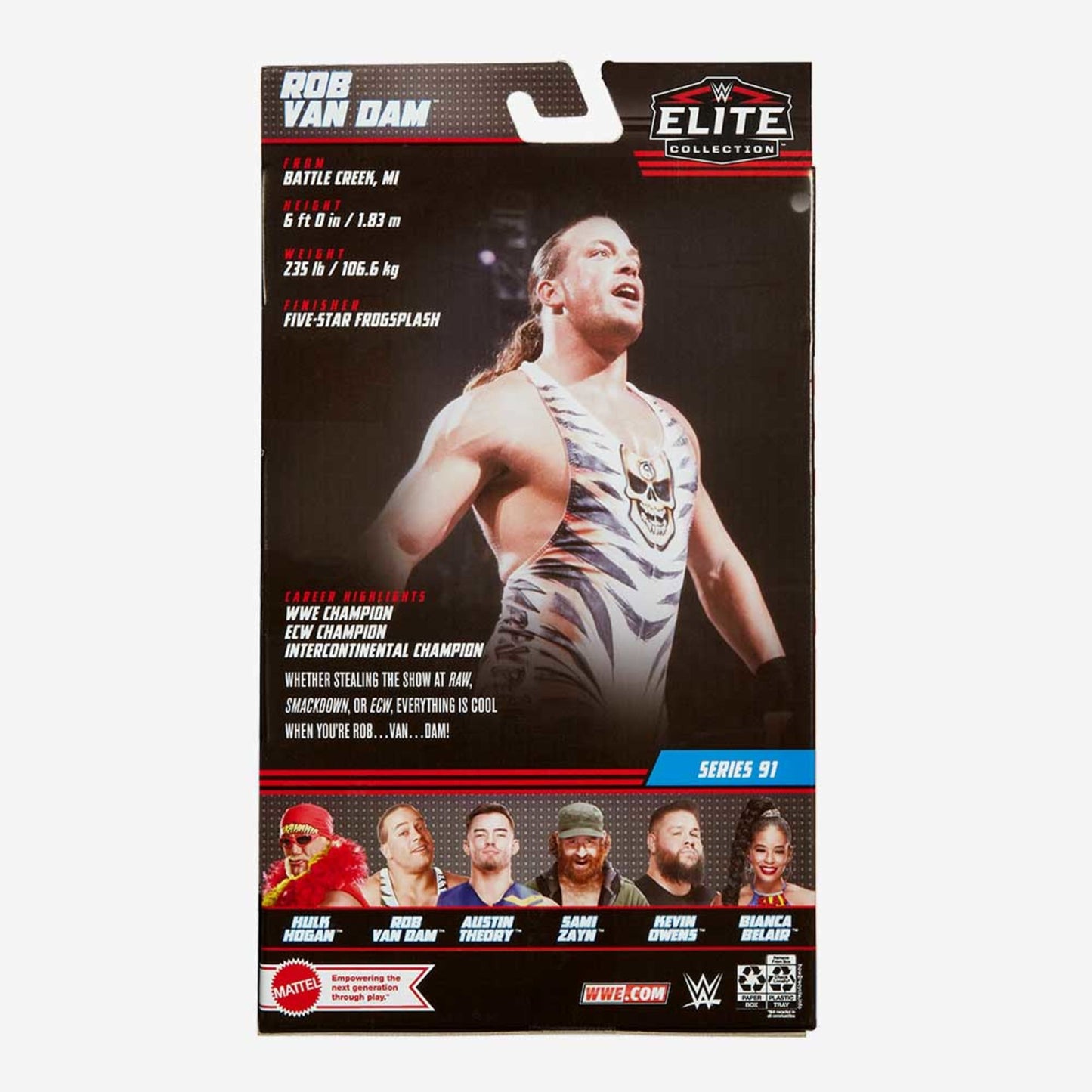 WWE Rob Van Dam Elite Collection Action Figure - Mô hình nhân vật WWE - Mattel HDF09 Mattel - Action Figure