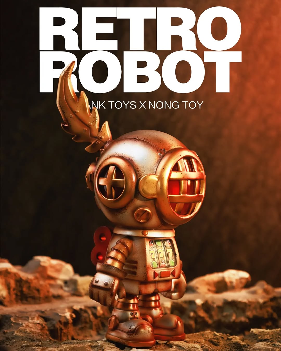 Sank Toys X NONG TOY Retro Robot-Silver - Mô Hình Figure Cao Cấp - Sank Toys