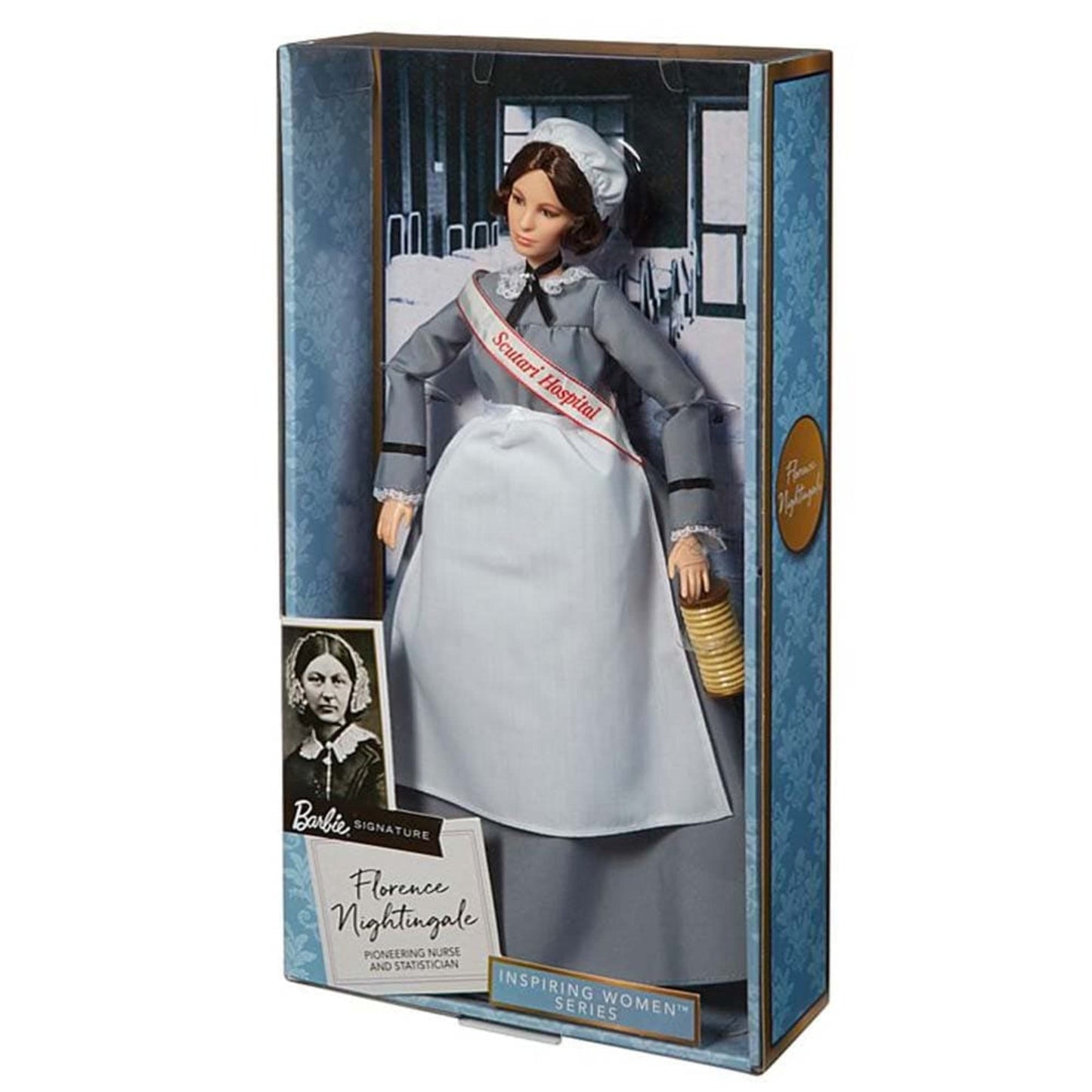 Florence Nightingale Barbie Inspiring Women Doll - Búp Bê Sưu Tầm Chính Hãng Mattel Signature Mattel - ảnh 7 - Figure