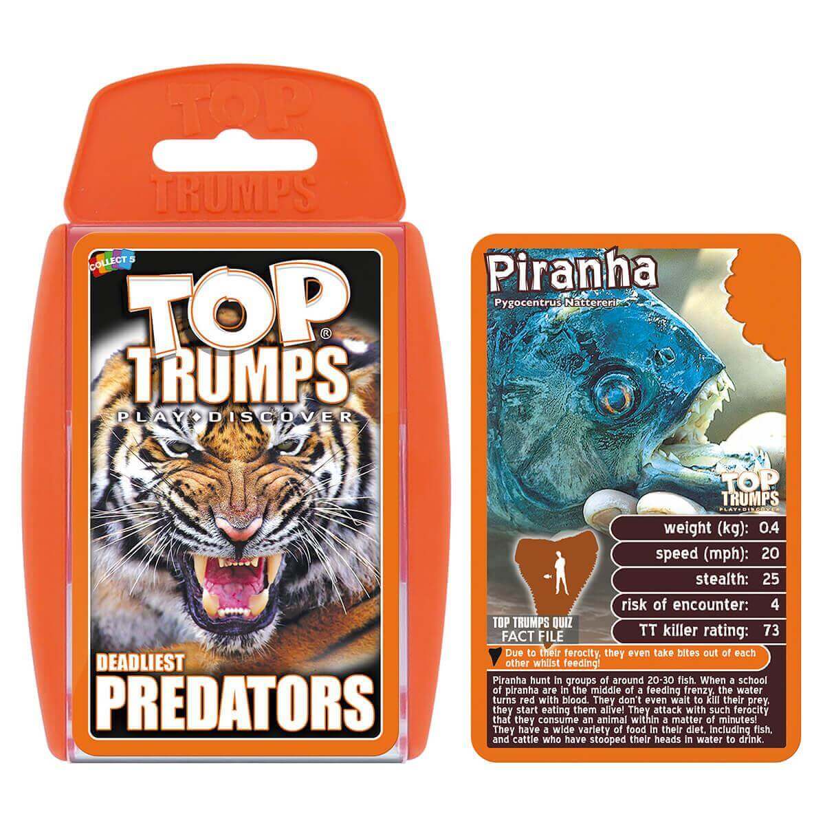 Deadliest Predators Top Trumps 3 Pack Card Game Bundle - Bộ 3 Trò Chơi Thẻ Bài Động Vật Săn Mồi - Winning Moves - Hình ảnh bổ sung 4