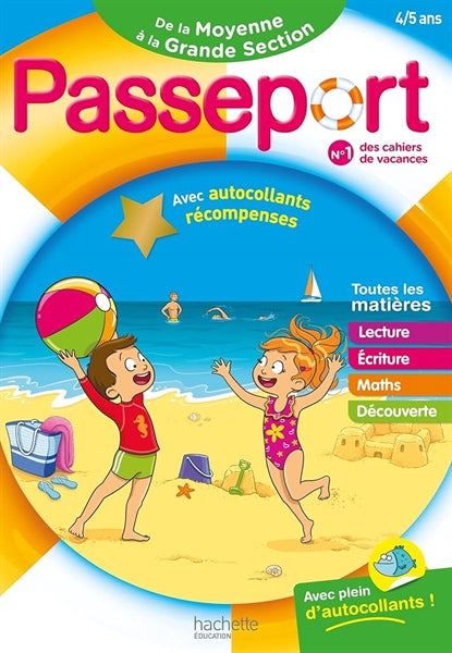Passeport De La Moyenne À La Grande Section - Avec Autocollants Récompenses