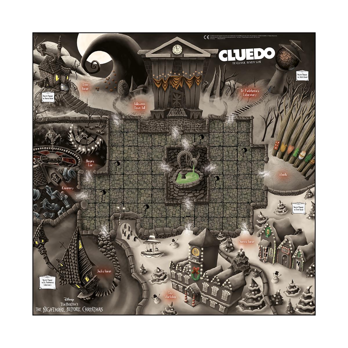 Nightmare Before Christmas Cluedo Mystery Board Game - Trò Chơi Giải Đố Kinh Điển Winning Moves - Hình ảnh bổ sung 4
