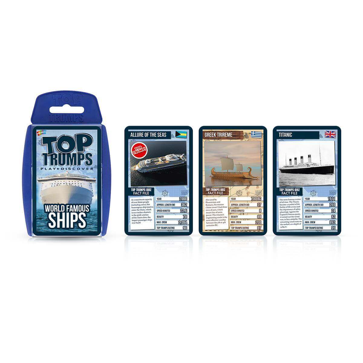 World Famous Ships Top Trumps Card Game - Trò chơi thẻ bài giáo dục - Winning Moves - Hình ảnh bổ sung 5