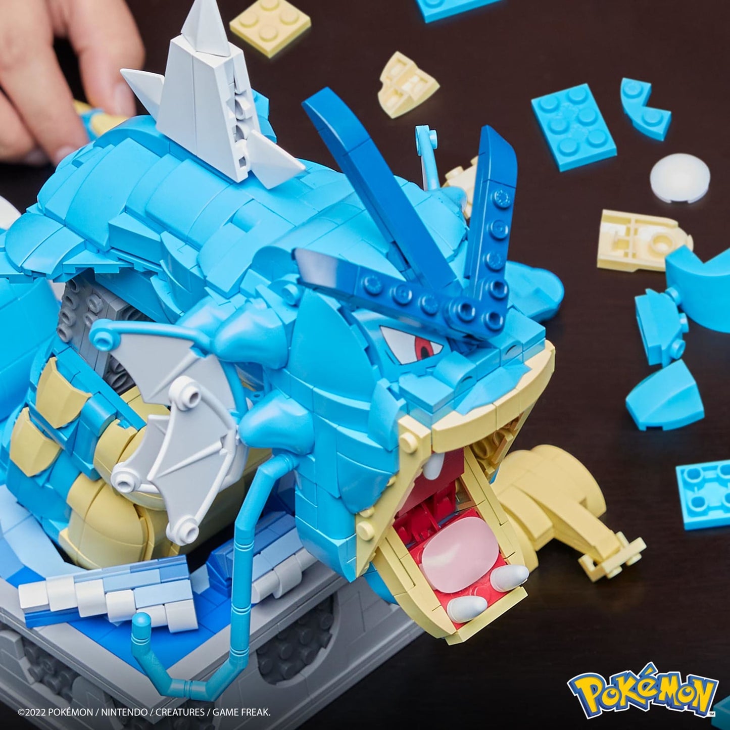 MEGA Pokemon Motion Gyarados Building Set - Bộ Lắp Ráp Mô Hình Chuyển Động - MEGA Mattel HGC24 - Hình ảnh bổ sung 6