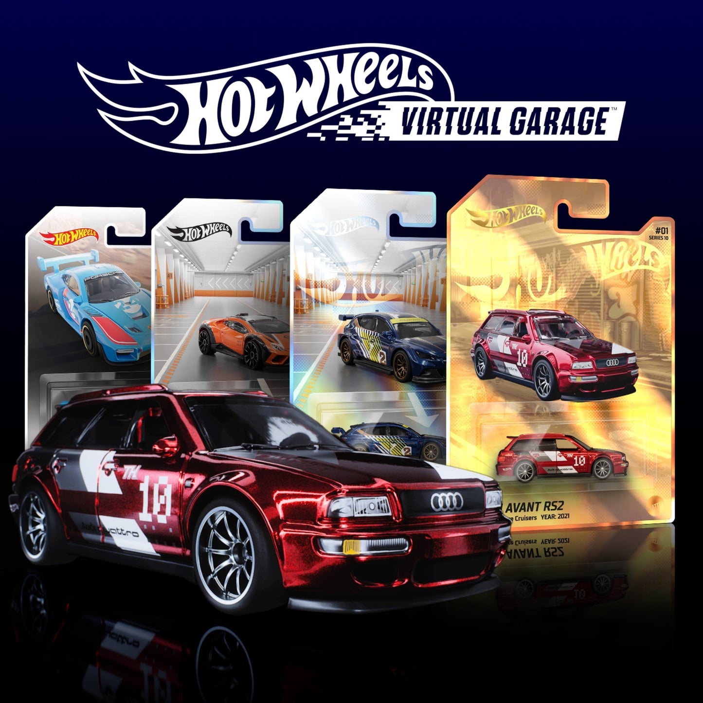 Hot Wheels Virtual Garage Series 10: Standard Pack of 7 Virtual Collectibles - Gói Thẻ Bài Sưu Tầm Ảo NFT - Hot Wheels - Hình ảnh sản phẩm