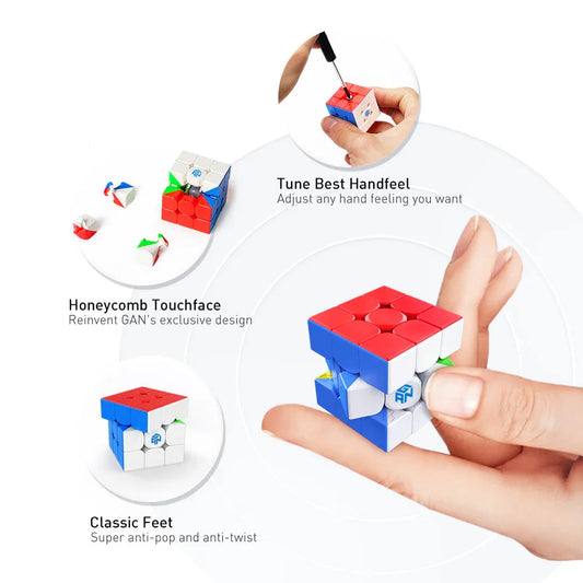 GAN330 Keychain - Móc Khóa Rubik 3x3 Mini Cao Cấp - GANCUBE