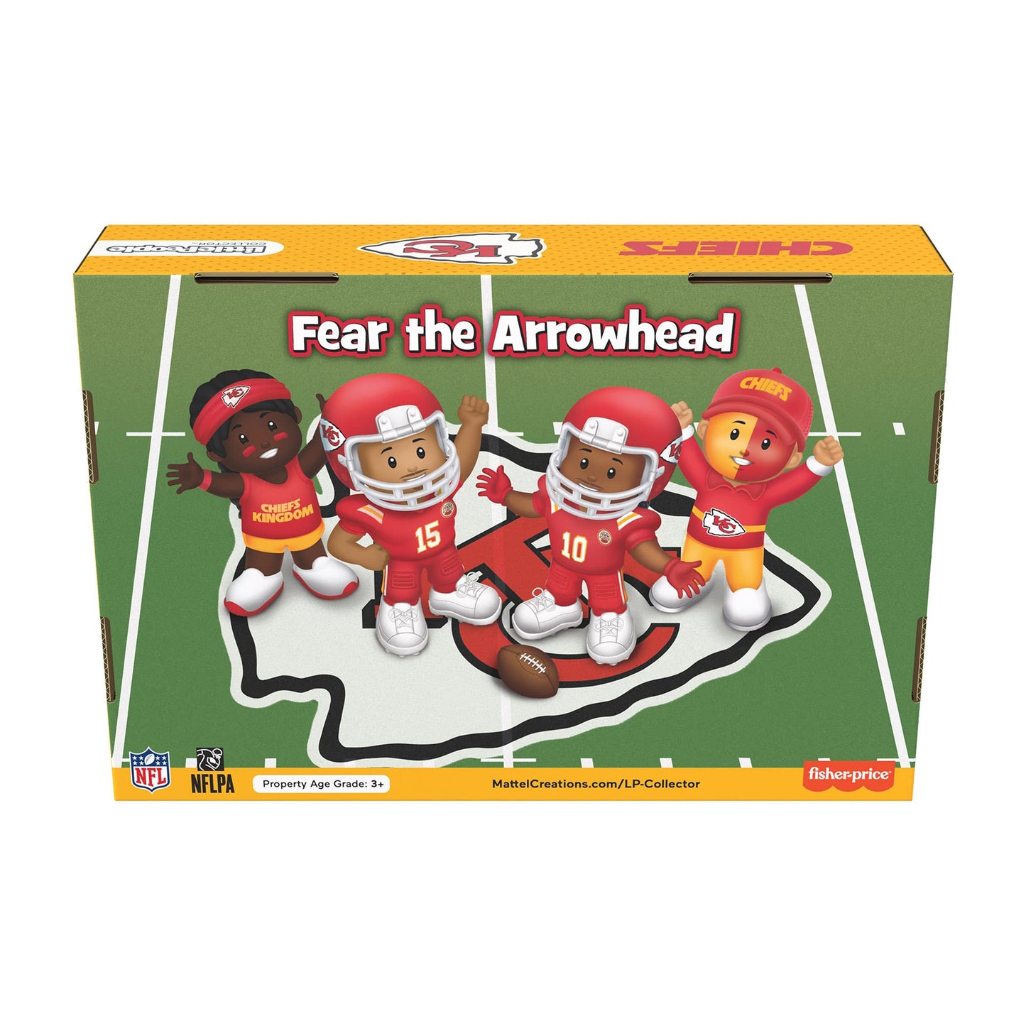 Little People Collector Kansas City Chiefs Alternate Jersey Figure Set - Bộ Hình Nhân Cầu Thủ NFL Sưu Tầm - Mattel Mattel - F