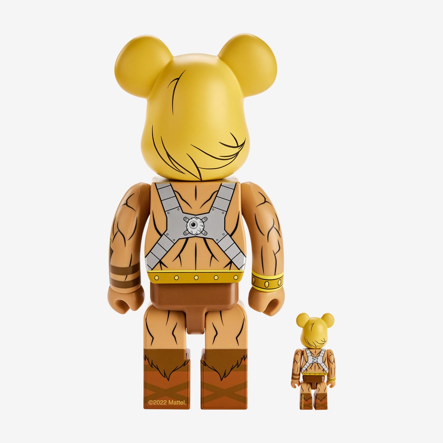 Masters of the Universe He-Man BE@RBRICK 100% & 400% Mô Hình Art Toys Sưu Tầm Mattel Creations - Hình ảnh chi tiết 2