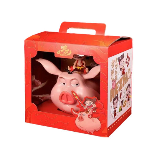 Gift Box Toy Model of Character Na Tra Riding Pig Na Tra NZCM01 - Mô hình nhân vật Na Tra cưỡi heo - NA TRA NZCM01