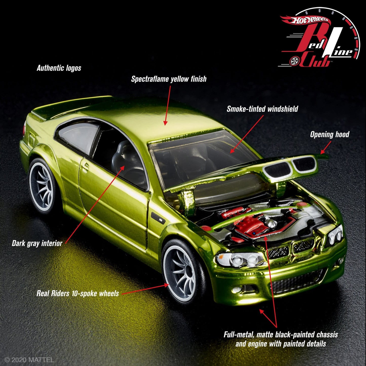 RLC Exclusive 2006 BMW M3 - Yellow Xe Mô Hình Diecast Hot Wheels