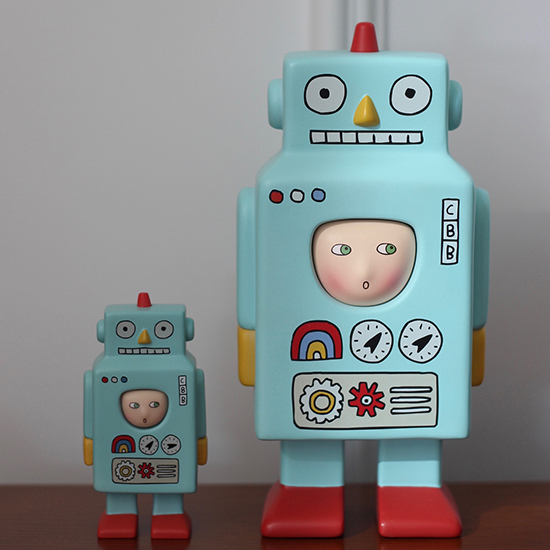 CBB Space Travel 200% Robot blue - Mô hình Art Toy Cao Cấp - Xinghui Creations - Hình ảnh bổ sung 5