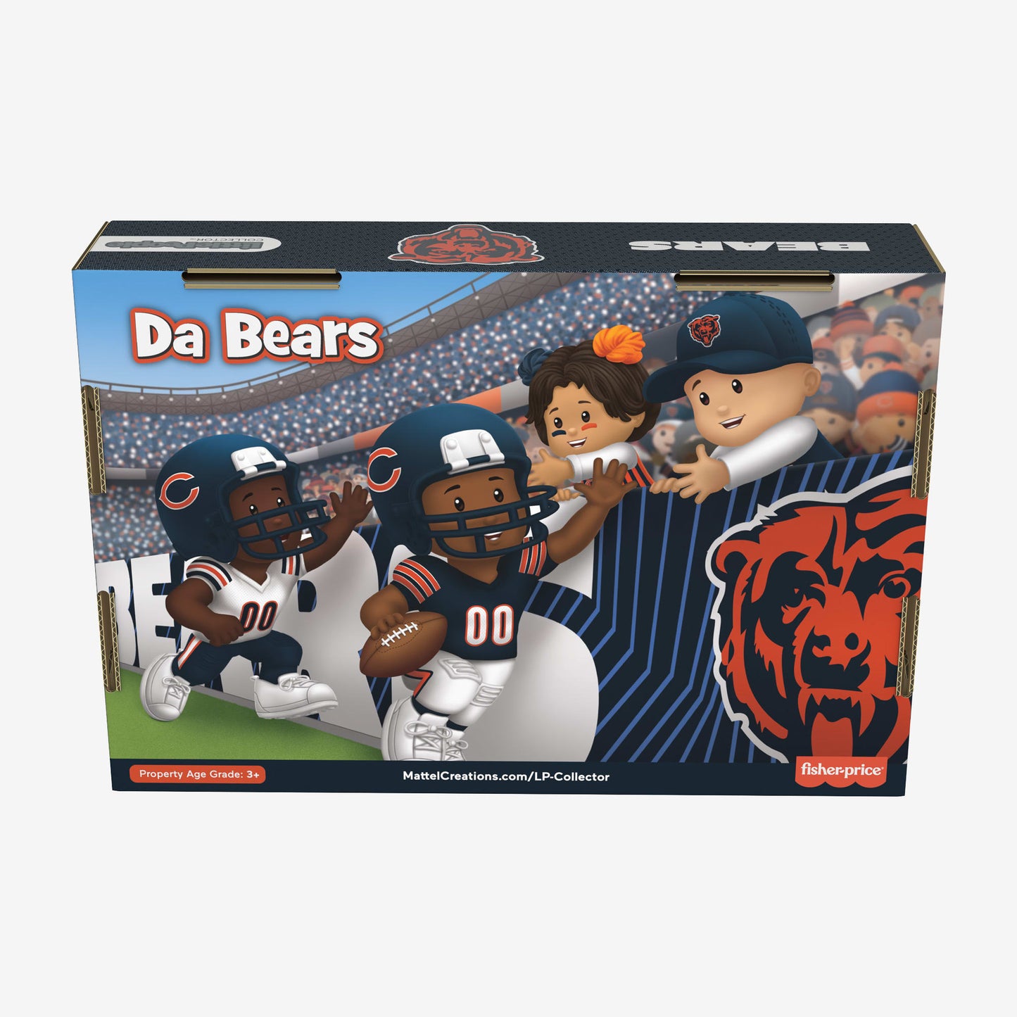 Little People Collector x NFL Chicago Bears Set - Bộ Figure Sưu Tầm Bóng Bầu Dục - Mattel Mattel - ảnh 4 - Figure Sets