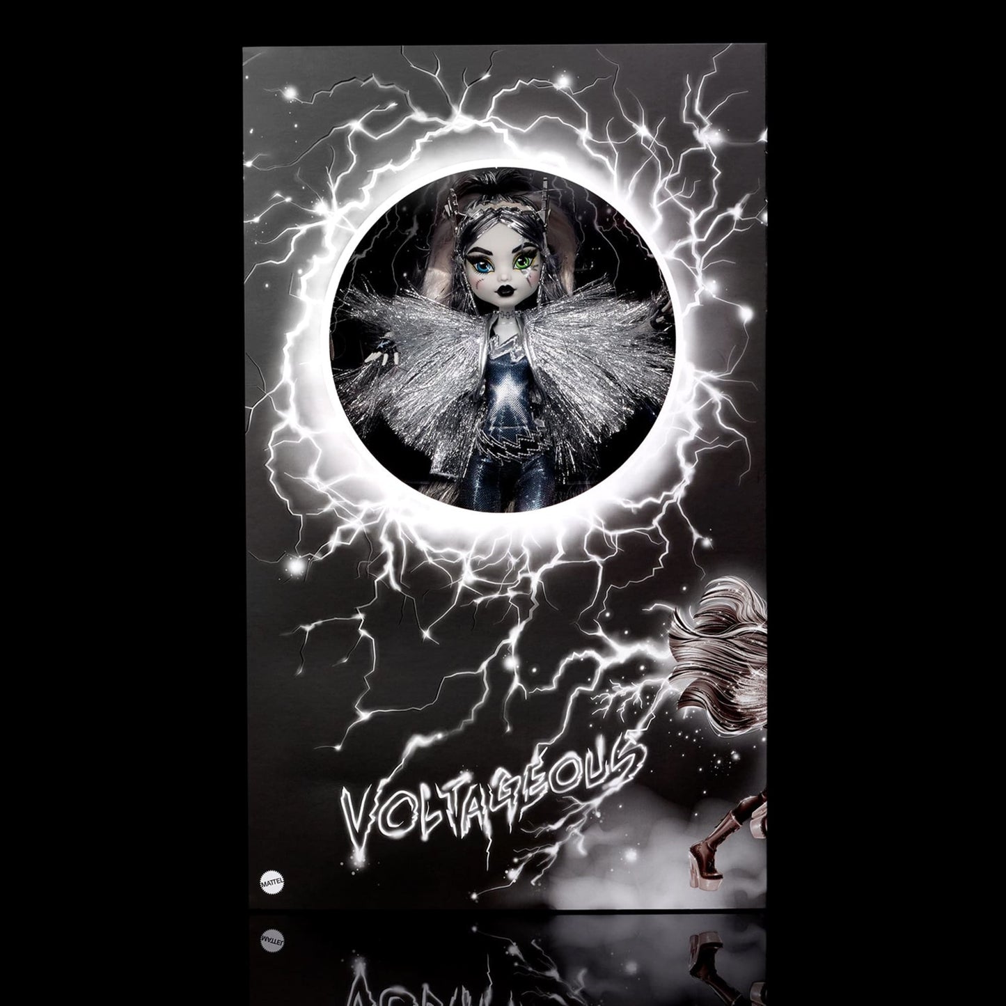Monster High Voltageous Frankie Stein Reproduction Doll - Búp Bê Siêu Anh Hùng Trắng Đen Mattel HHR59