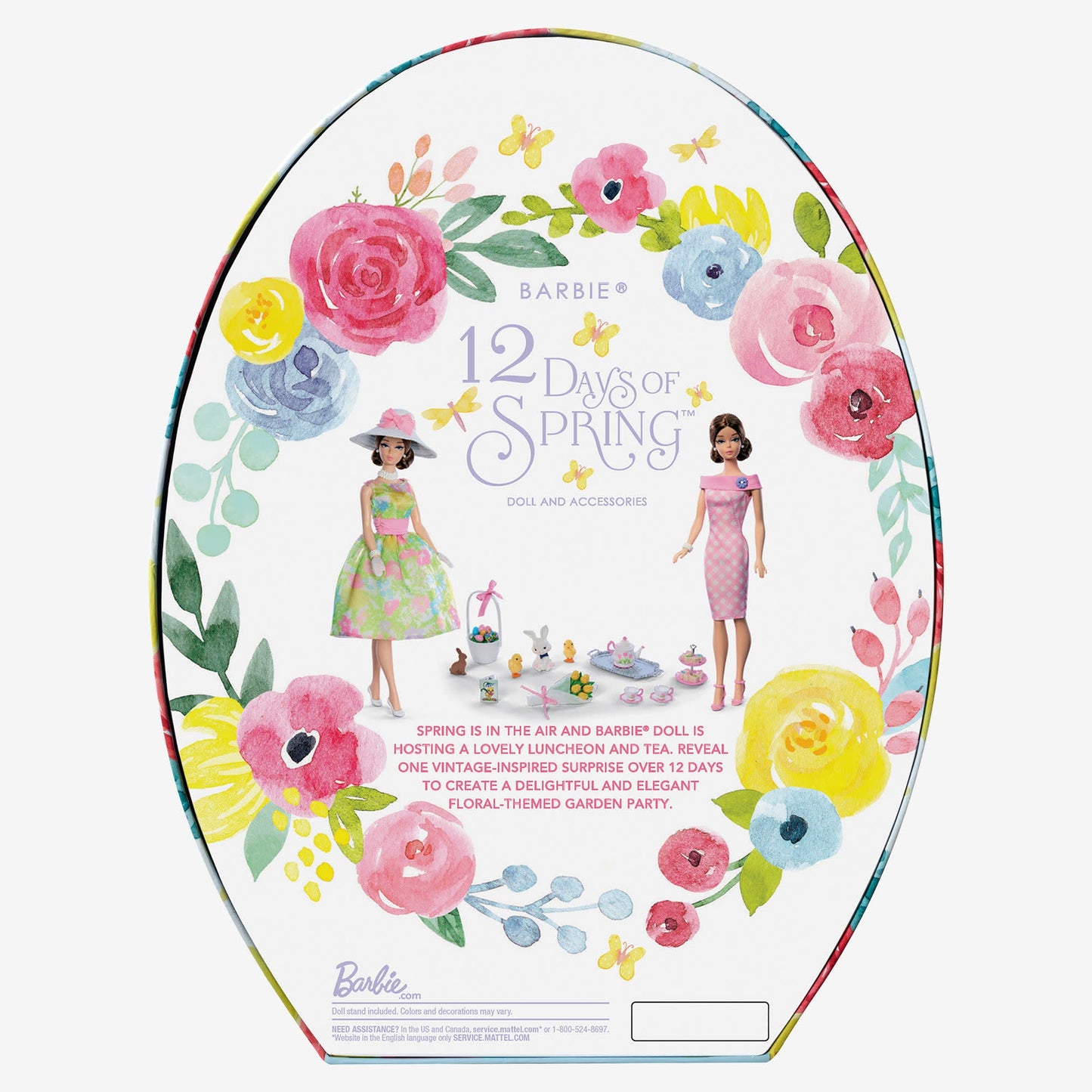 Barbie 12 Days of Spring Doll and Accessories - Búp Bê Sưu Tầm Phiên Bản Mùa Xuân Cổ Điển - Barbie Signature HRM27