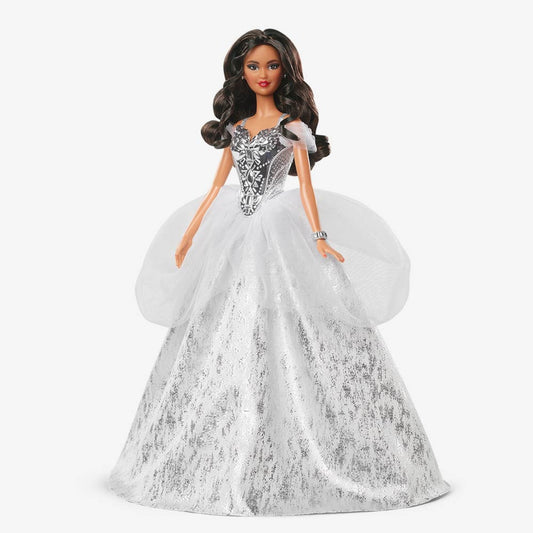 2021 Holiday Barbie Doll, Brunette Curly Hair - Búp bê sưu tầm - Barbie Signature