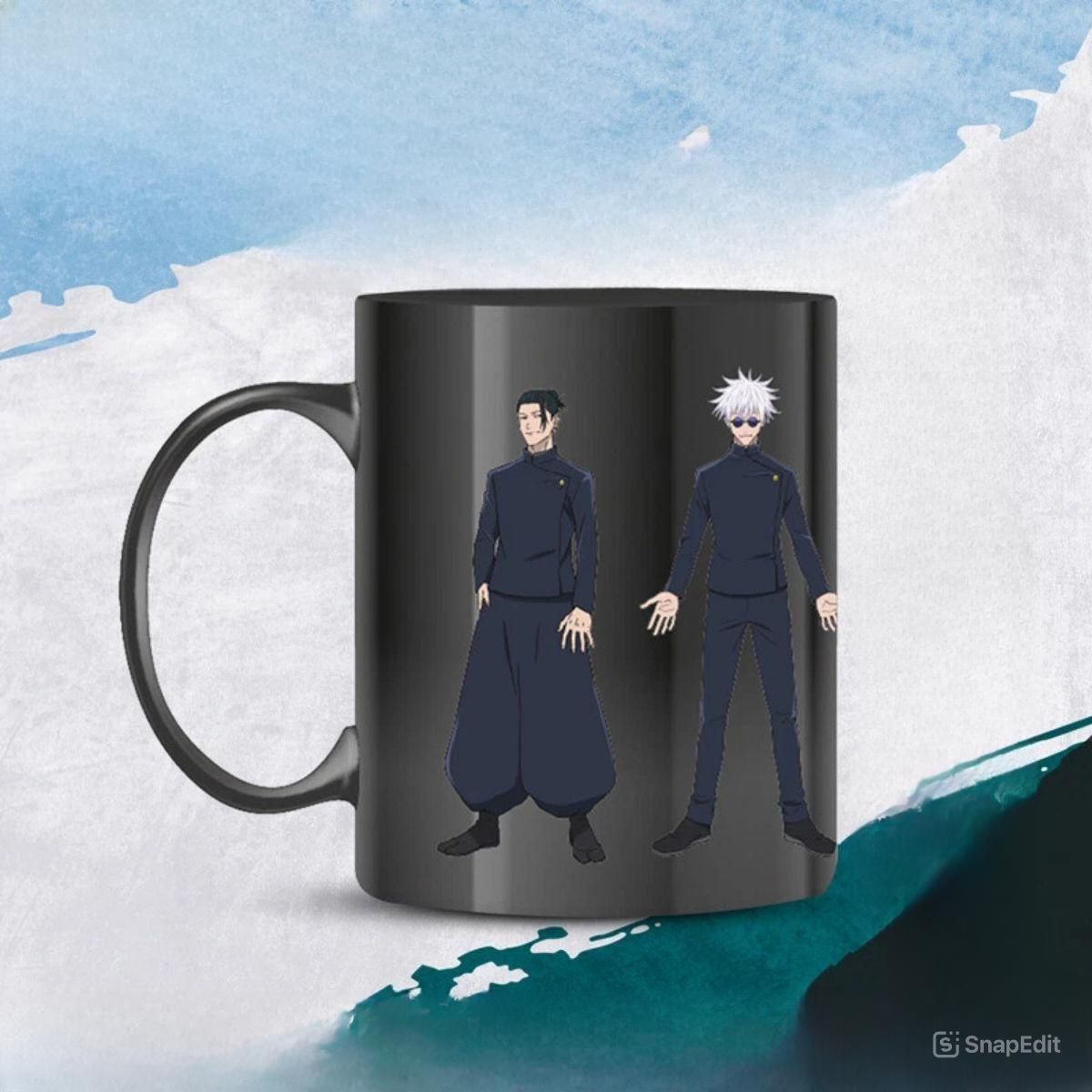 Jujutsu Kaisen Black Ceramic Cup - Ly sứ màu đen cao cấp - SUNRISEPOP JKAC037 - Góc nhìn khác 3