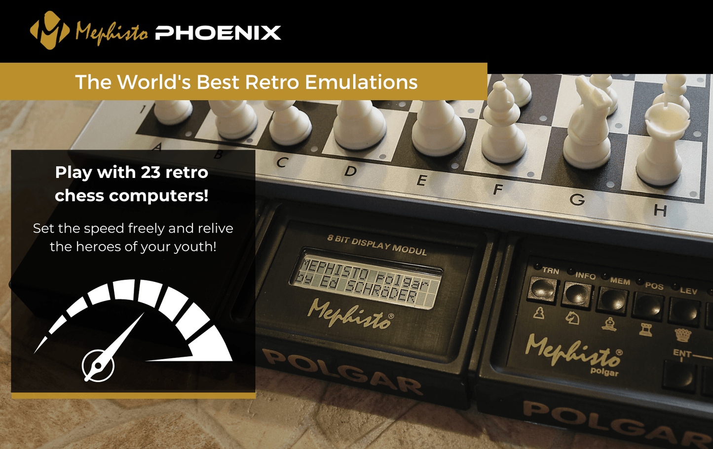 Mephisto Phoenix M - Máy Tính Cờ Vua Cao Cấp 15.7 Inch - Millennium Phoenix M