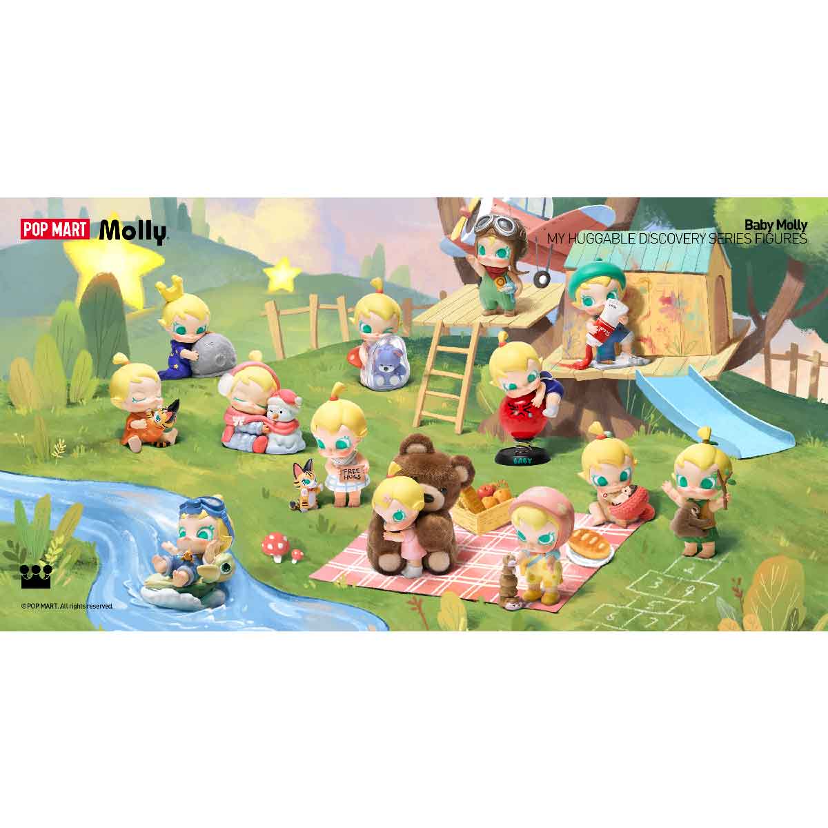 Baby Molly My Huggable Discovery Series Figures - Mô hình Blind Box - POP MART