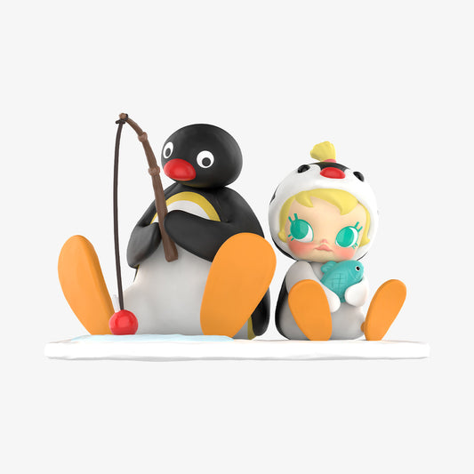 Baby Molly × Pingu Fishing Time Figure - Mô hình Art Toy - POP MART