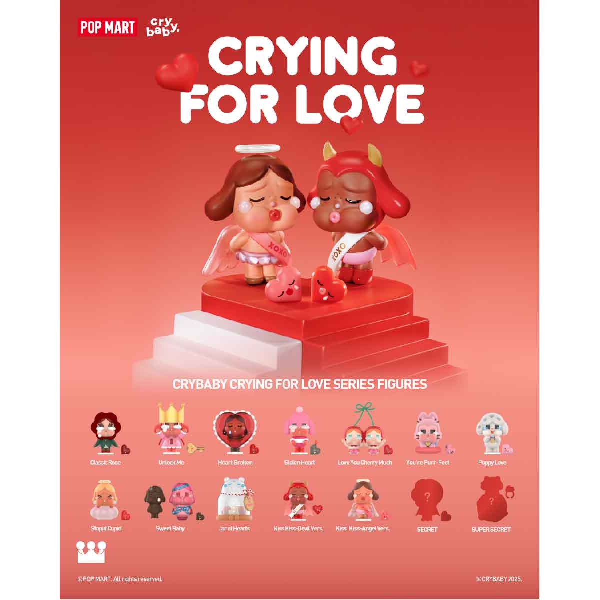 CryBaby Crying For Love Series Figures - Mô hình Blind Box Art Toy - POP MART