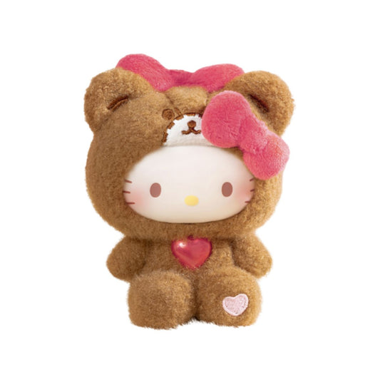 Hello Kitty Teddy Pajamas Series Plush Pendant - Mô hình Blind Box bông - TOP TOY