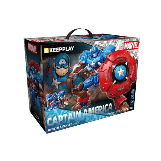 Marvel Mecha Captain America - Mô hình lắp ráp - KEEPPLAY 73051
