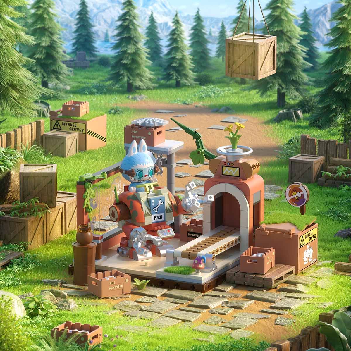 Đồ Chơi Mô Hình Lắp Ráp The Monsters Forest Secret Base ClickFix Lab P