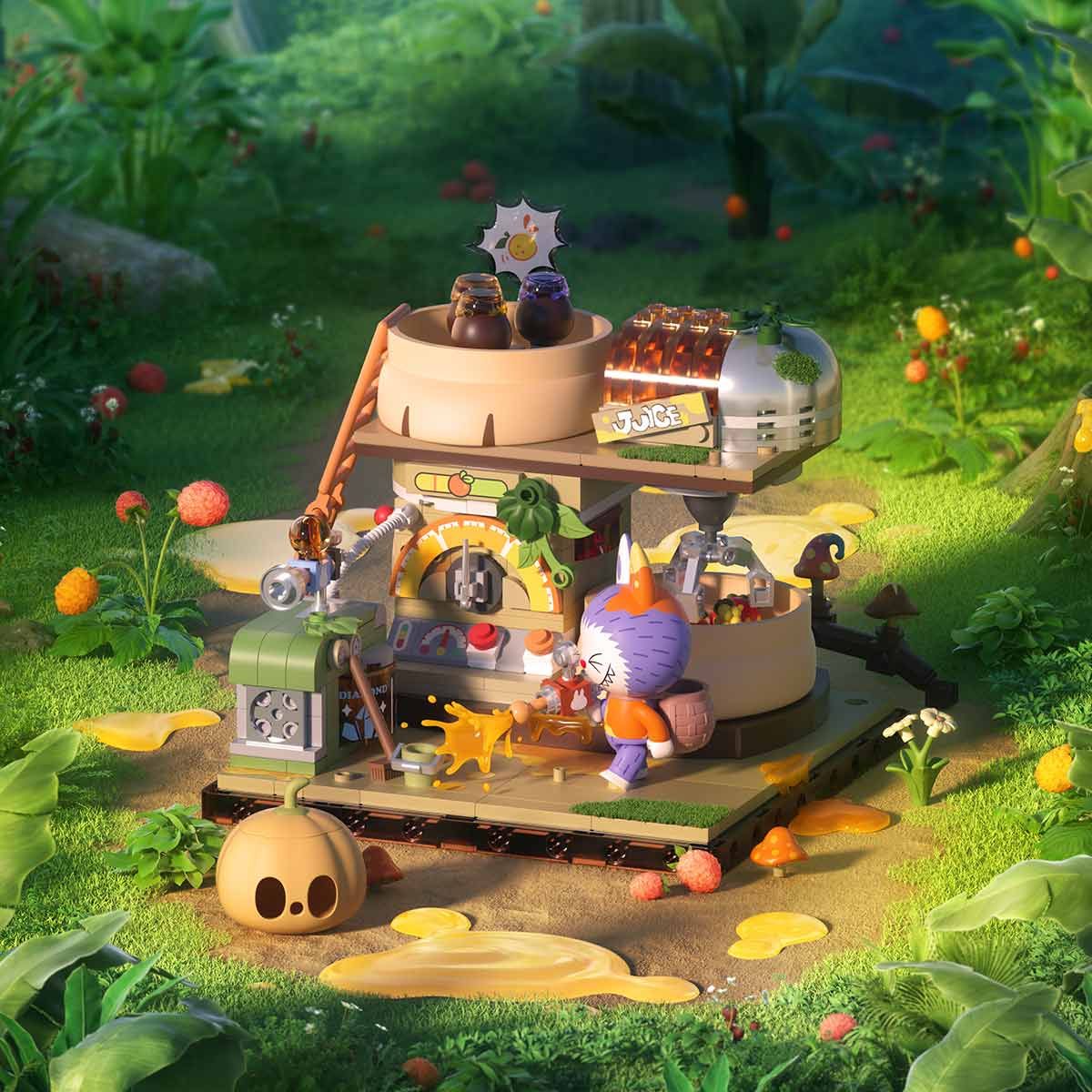 Đồ Chơi Mô Hình Lắp Ráp The Monsters Forest Secret Base Jam Graffiti POP MART 6941848280381