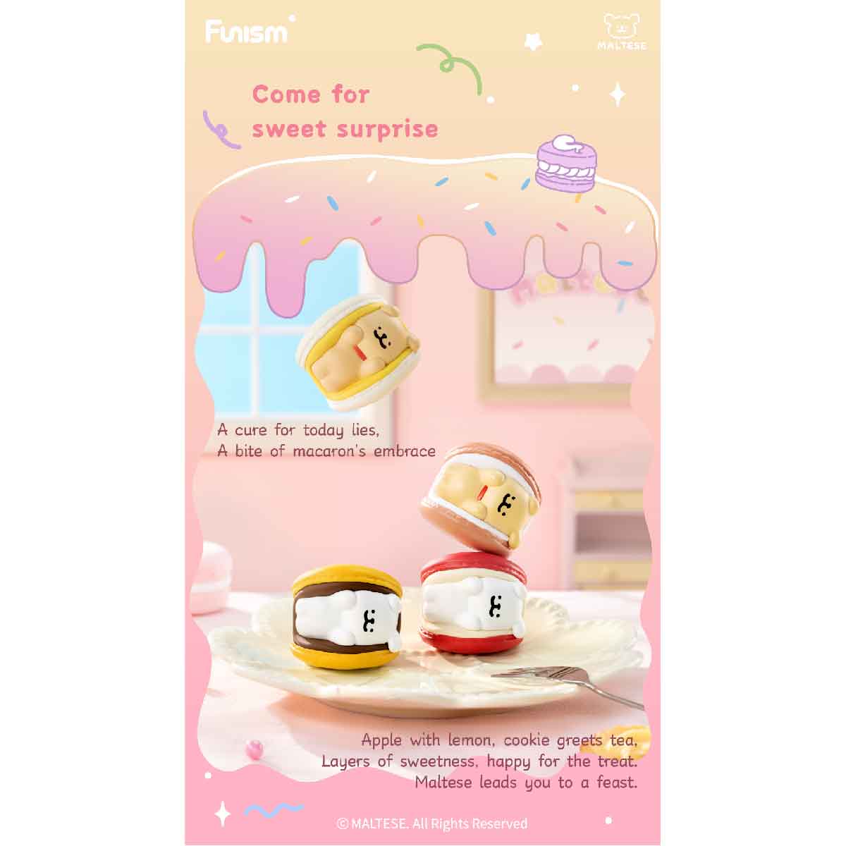 Maltese Sweet Box Series Puppy Face - Mô hình Blind Box - FUNISM MX2084