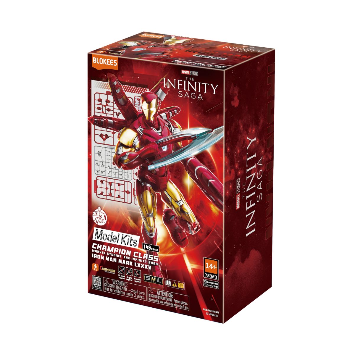 Đồ Chơi Mô Hình Marvel Champion Class Siêu Anh Hùng Iron Man MK85 BLOKEES 73923