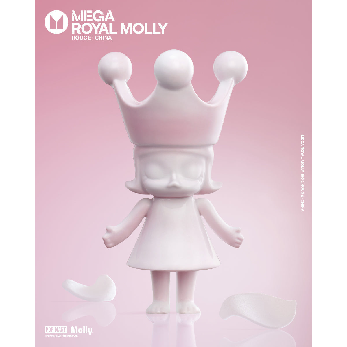 Mega Royal Molly 100% Rouge China - Mô hình Art Toy cao cấp - POP MART