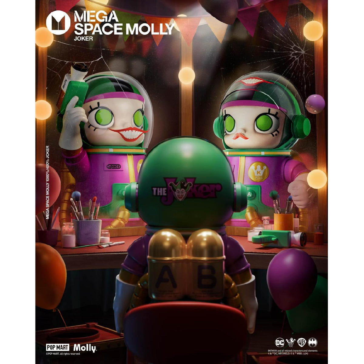 Mega Space Molly 400% Joker - Mô hình đồ chơi Art Toy - POP MART