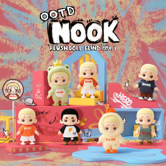 Nook Plush Doll Blind Box Series 1 - OOTD - Mô hình búp bê nhung Art Toy - 52TOYS
