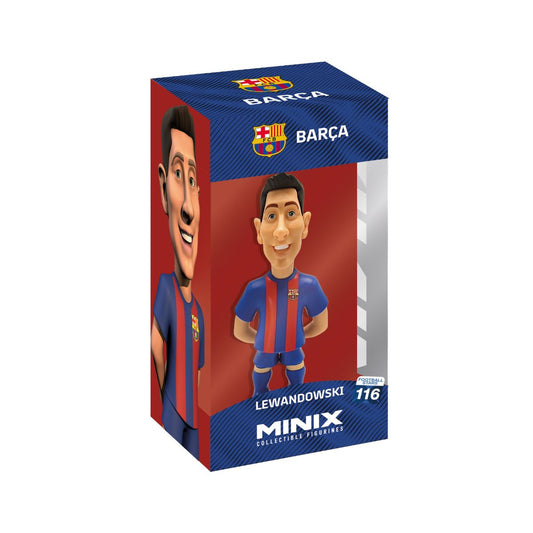 Superstar Footballer Lewandowski Model Toy - FC Barcelona - Mô hình cầu thủ bóng đá - MINIX 12015