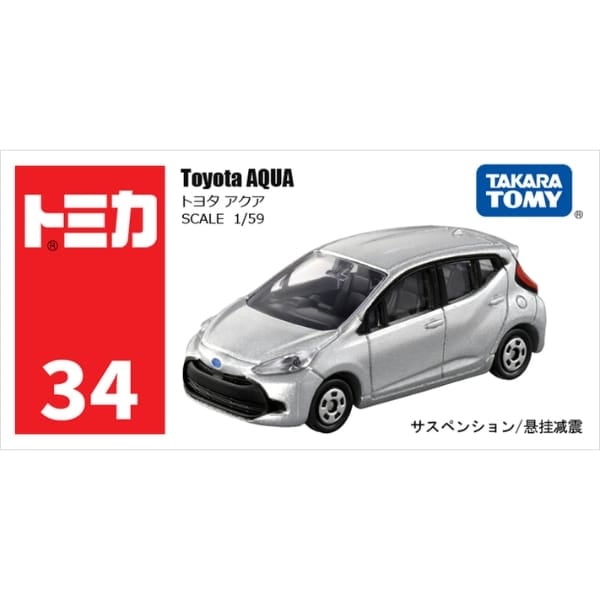 Tomica No. 34 Toyota Aqua