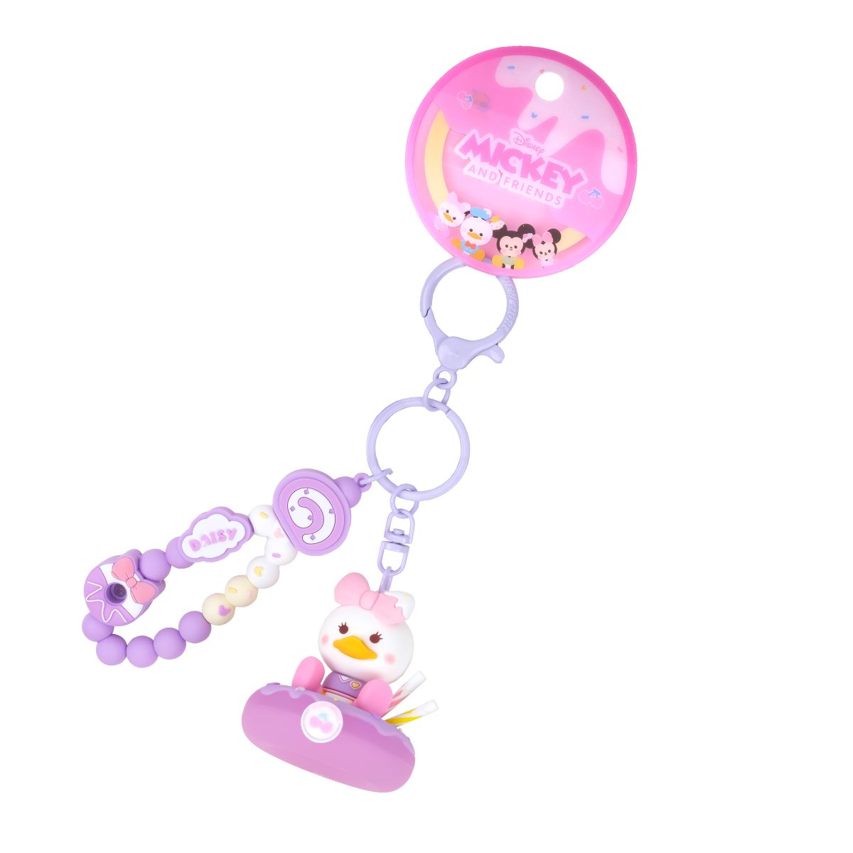 Disney And Friends Donut Keychain Daisy Duck - Móc khóa hình bánh Donut - OTHER GIRL BRANDS