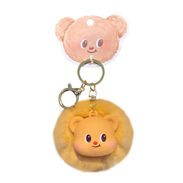 Butter Bear Soft Fur Keychain - Móc khóa gấu bông lông mềm - OTHER GIRL BRANDS YZ0696-01
