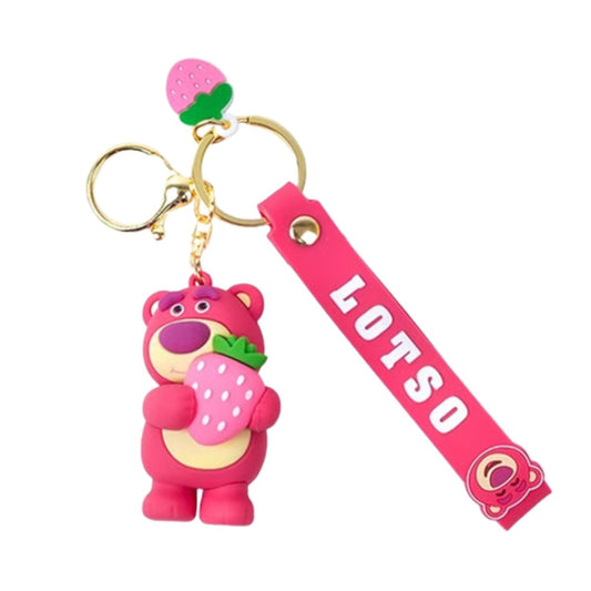 Strawberry Bear Lotso Keychain Hugging Strawberry - Móc khóa gấu dâu Lotso - OTHER GIRL BRANDS STC119022/A