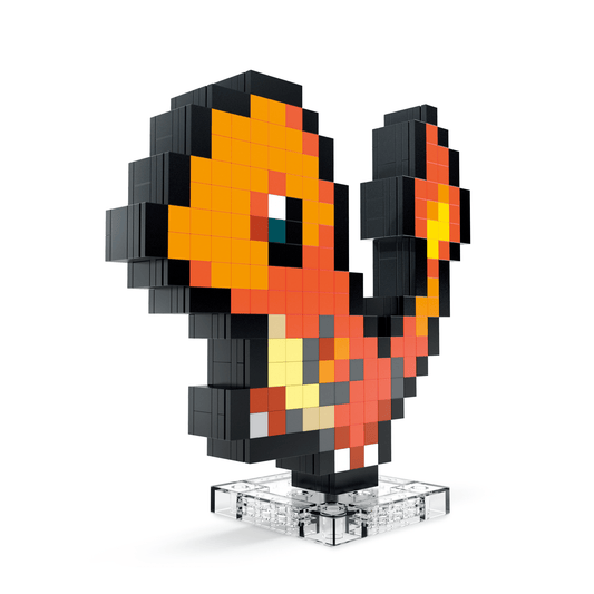 Pokémon Charmander Building Set by MEGA - Bộ Lắp Ráp Pixel Art - HTH76 - Hình ảnh chi tiết 2