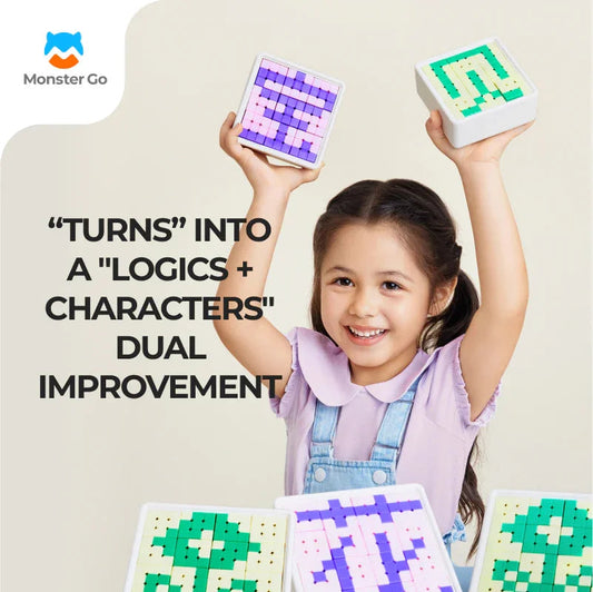 Monster Go 328 Spelling Cube Set - Bộ Xếp Chữ Học Tiếng Anh Thông Minh - Monster Go (GANCUBE)