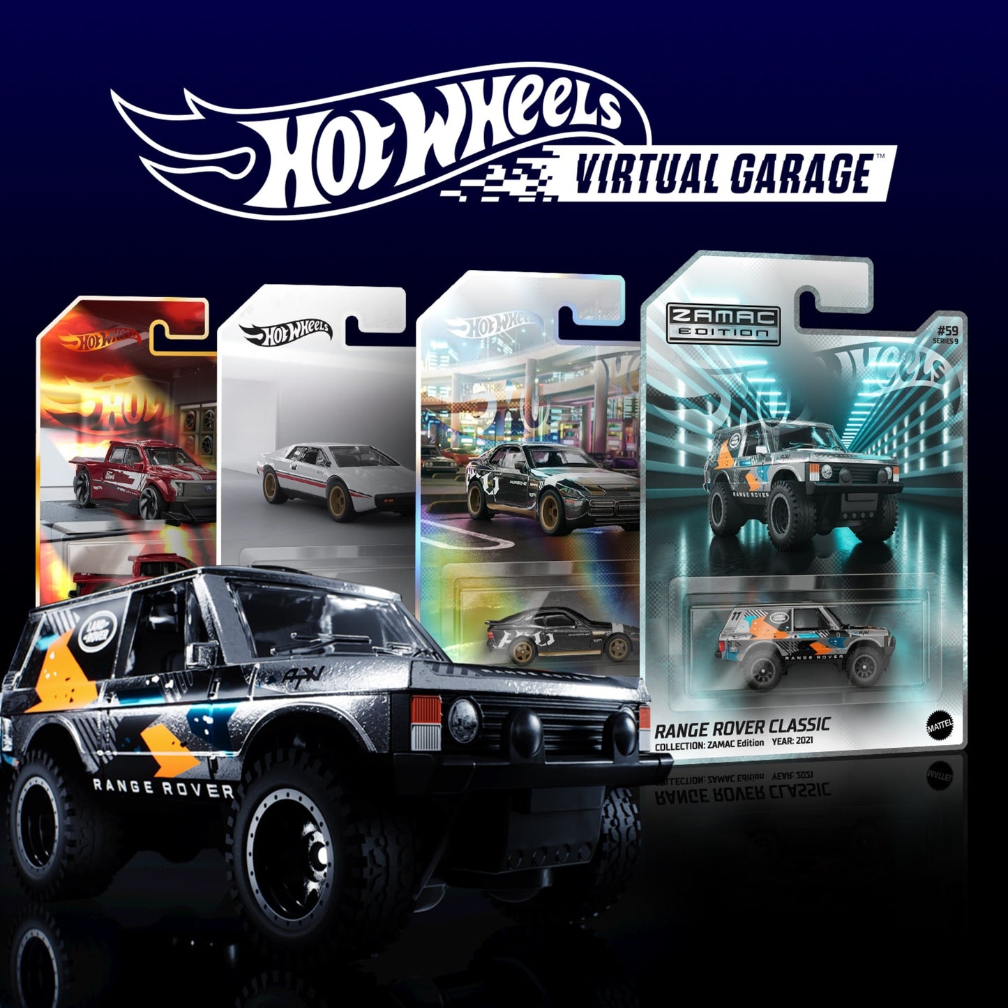 Hot Wheels Virtual Garage Series 9: Premium Pack of 5 Virtual Collectibles - Gói Thẻ Bài NFT Sưu Tầm Hot Wheels Mattel - Hình ảnh sản phẩm