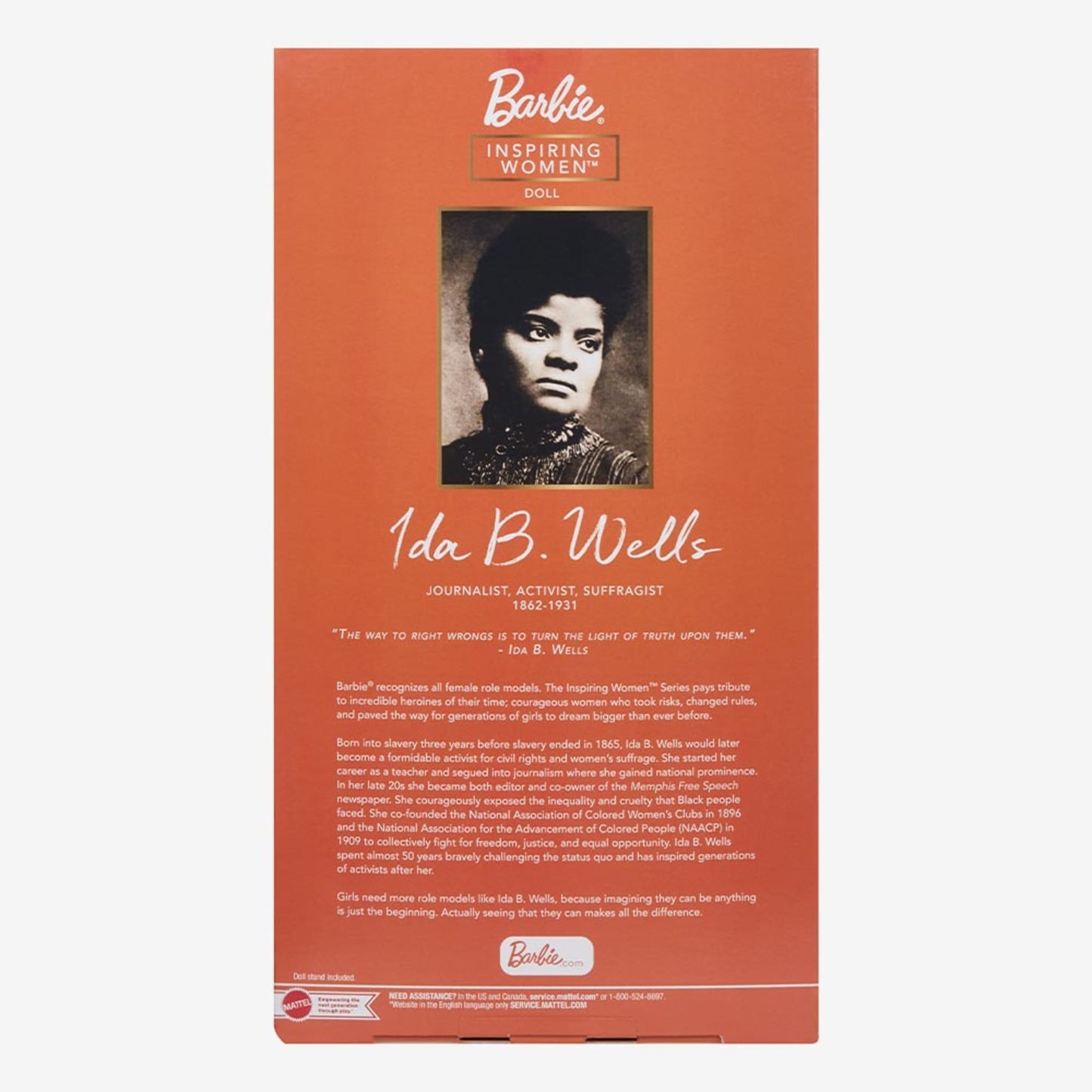 Ida B. Wells Barbie Inspiring Women Doll Búp Bê Sưu Tầm Cao Cấp Barbie Signature HCB81 Barbie Signature - Collector Dolls