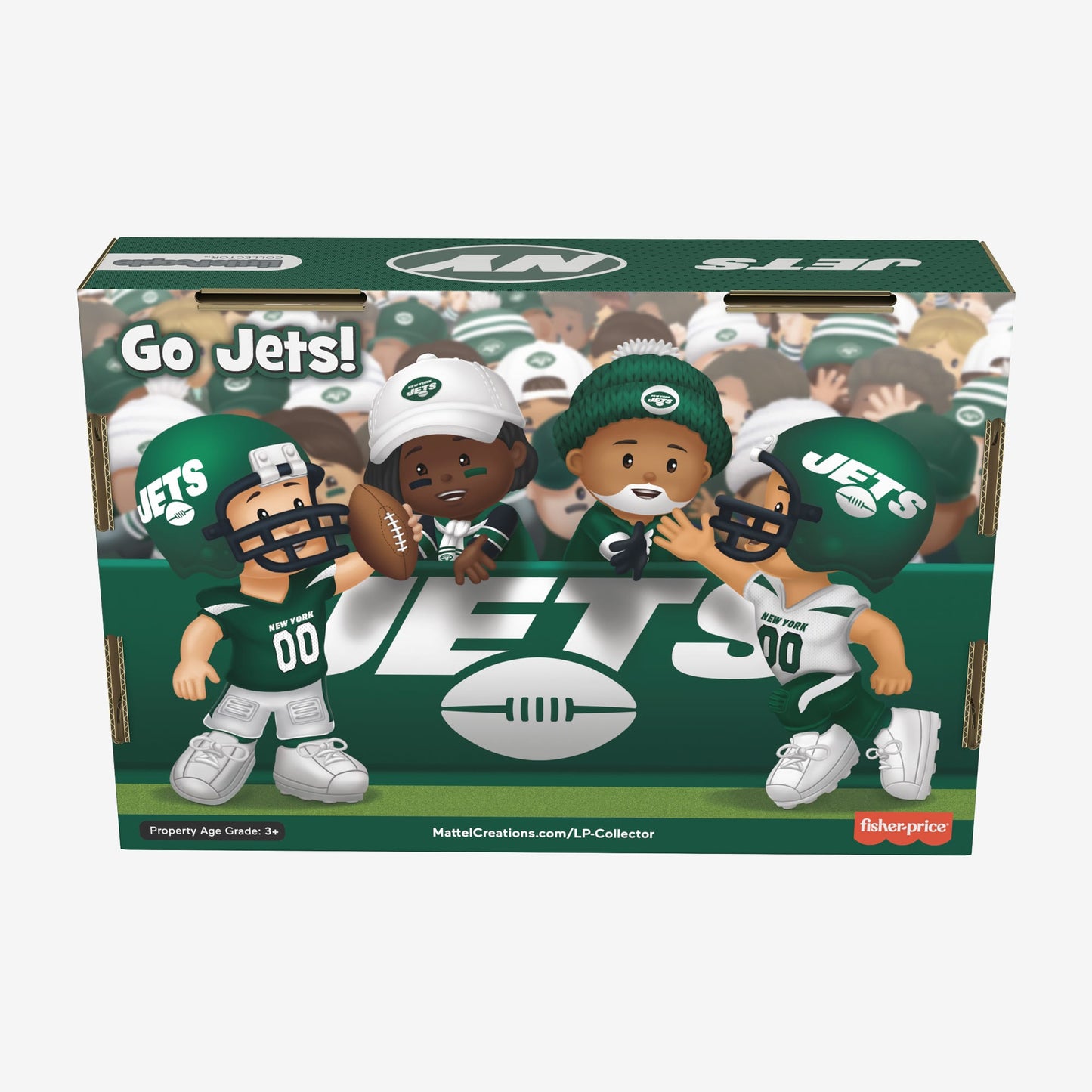 Little People Collector x NFL New York Jets Set - Bộ Mô Hình Nhân Vật Sưu Tầm - Mattel HND14 Mattel - ảnh 3 - Action Figure S