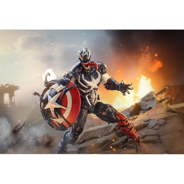 Mô hình Marvel - Venom Heroes - Captain America - ZD Toys - ZC22