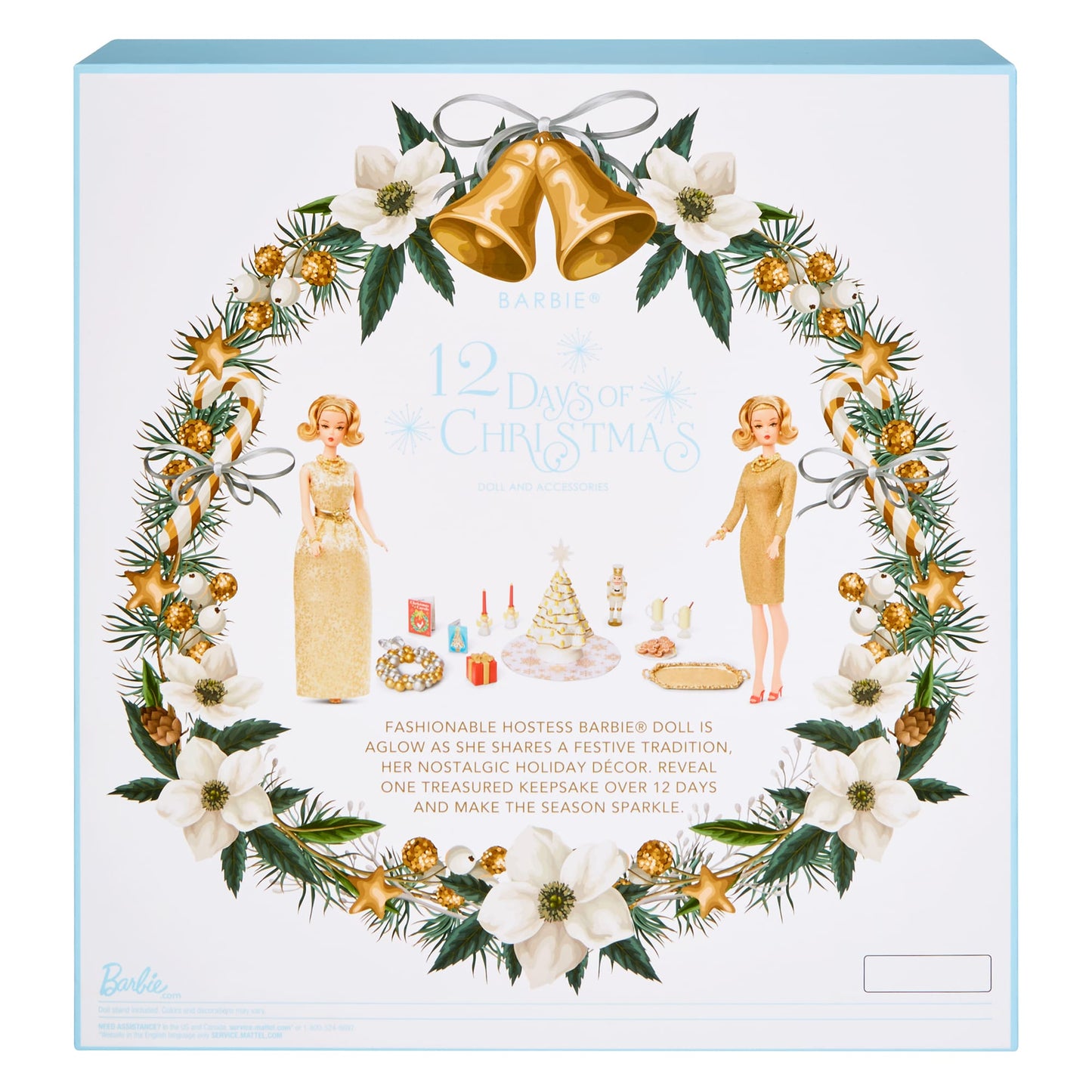 12 Days of Christmas Barbie Doll and Accessories - Búp bê Barbie Signature Gold Label 2024