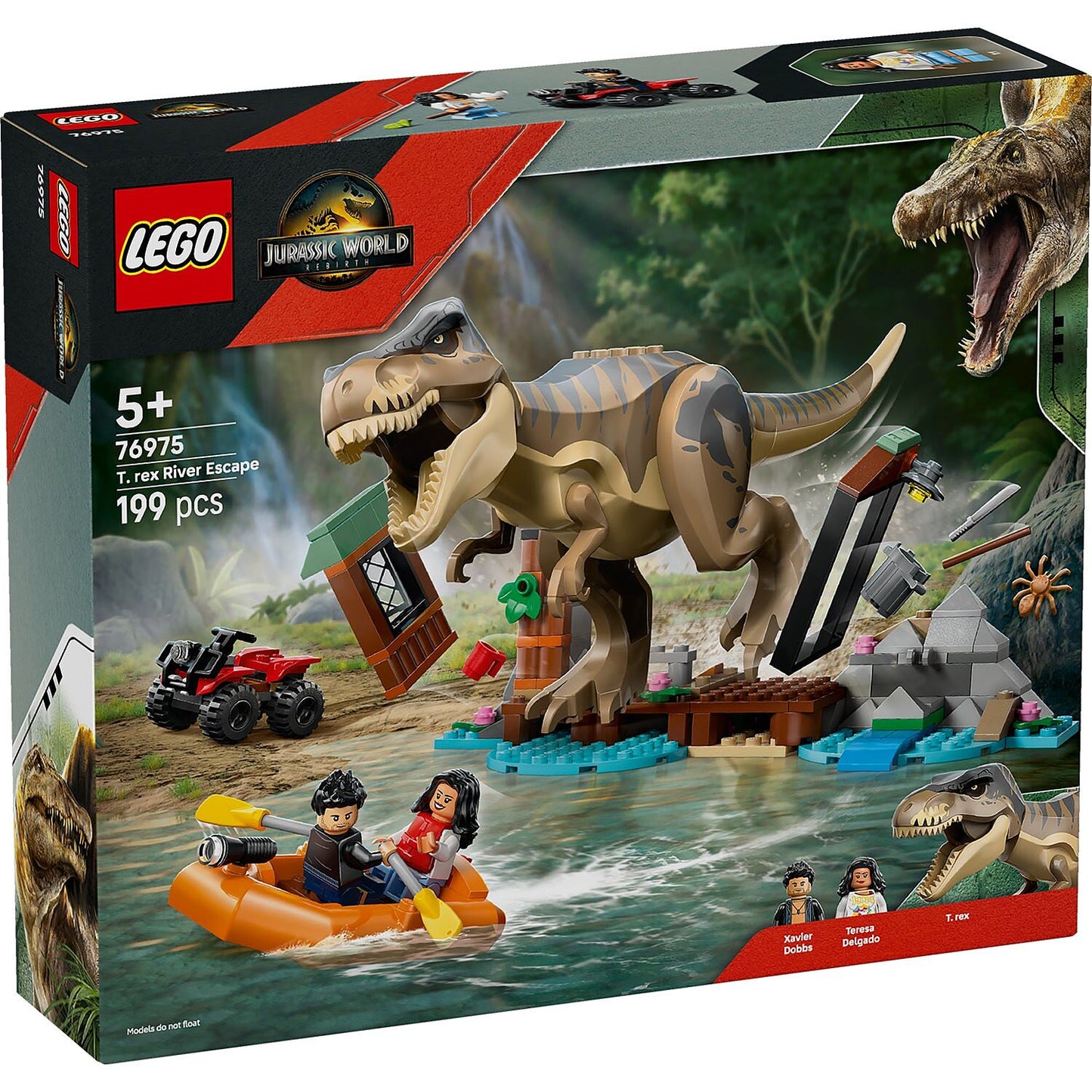 LEGO® Jurassic World T. rex River Escape - Đồ Chơi Lắp Ráp Khủng Long T-Rex - LEGO 76975 - Hình ảnh bổ sung 7