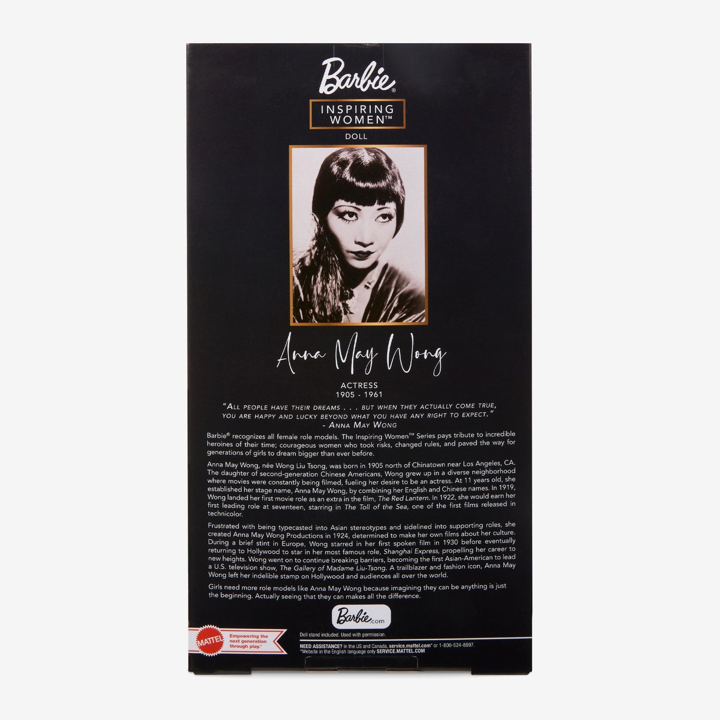 Barbie Inspiring Women Anna May Wong Doll - Búp Bê Sưu Tầm Cao Cấp - Barbie Signature