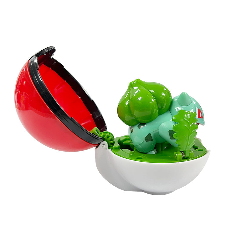 Pokemon Ball Toy Automatically Transforms: Bulbasaur - Đồ chơi Quả cầu Pokemon Tự động biến hình - POKEMON TOYS ZC8940E